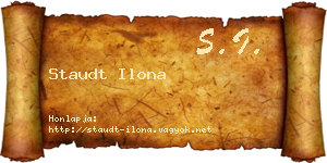 Staudt Ilona névjegykártya